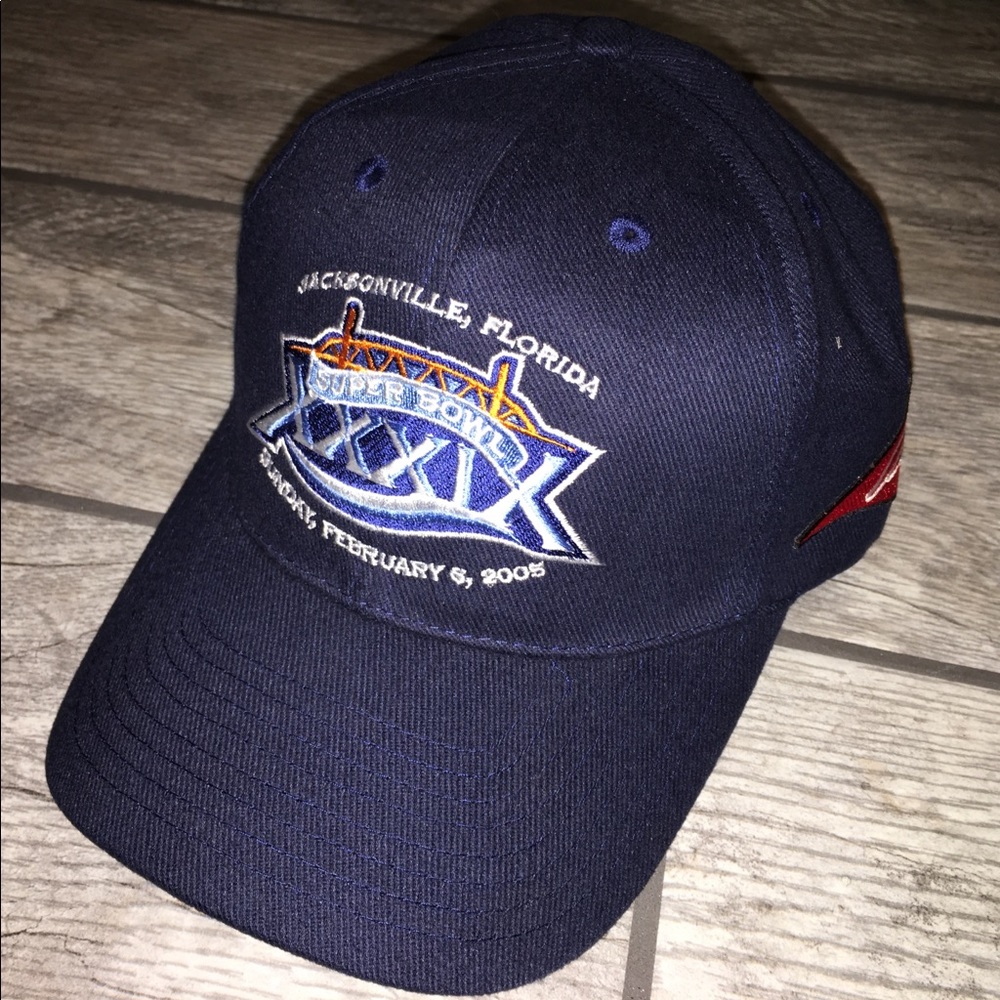 New! Super Bowl XXXIX 39 Adjustable Hat Patriots